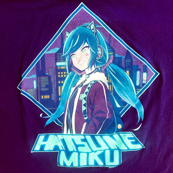 Small Purple For Fans By Fans Hatsune Miku T-shirt - Picture 1 of 3